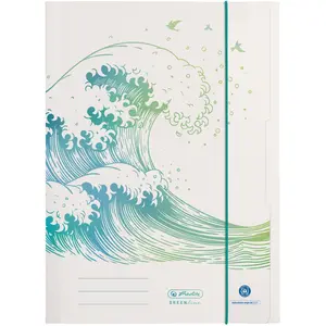 herlitz 50033928 GREENline Wave Chemise A4 pas cher