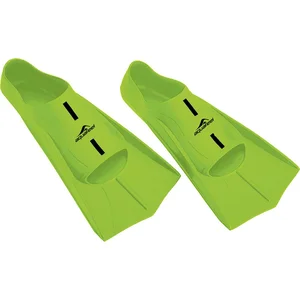 Aquafeel Professionele Korte Zwemvliezen   Zoomers   Training Fins   Neon Groen - Maat 45/46 pas cher