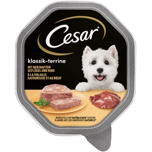 Mégapack Cesar 14 x 150 g pour chien - Terrine Classique volaille, boe... pas cher