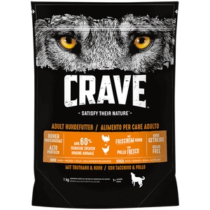2,8kg Crave Adult dinde, poulet - Croquettes pour chien pas cher