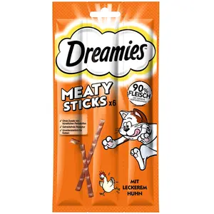 Dreamies Catisfactions Meaty Sticks pour chat - poulet (6 x 5 g) pas cher