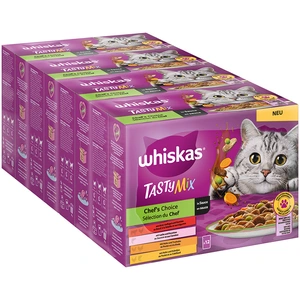 48x85g Multipack Whiskas Tasty Mix Sélection du Chef en sauce - Pâtée pour chat pas cher