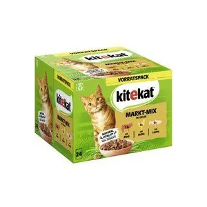 Kitekat 24 x 85 g pour chat - menu du marché pas cher