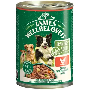 James Wellbeloved Adult Grain Free Hypoallergenic poulet en pâté pour chien - 24 x 400 g pas cher