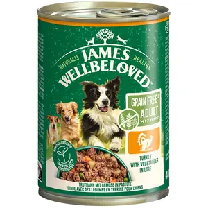 James Wellbeloved Adult Grain Free Hypoallergenic dinde en pâté pour chien - 24 x 400 g pas cher