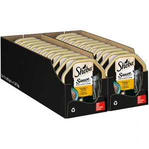 Comparateur de prix : Lot Sheba 22 x 85 g pour chat - Sauce collection - fricassée de dinde, légumes
