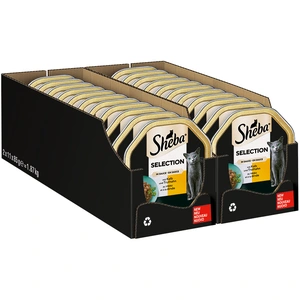 Lot Sheba 22 x 85 g pour chat - Sélection en sauce - veau, dinde pas cher