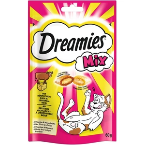 Dreamies Catisfactions Mix pour chat - fromage, boeuf (60 g)Vendu parzooplus-be