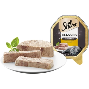 22x85g Sheba Terrines classiques cocktail de volailles - Pâtée pour chat pas cher