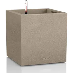 Lechuza Pot de fleurs Canto Square Beige Beige pas cher