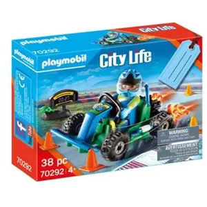 PLAYMOBIL - 70292 - Set cadeau Pilote de kart pas cher