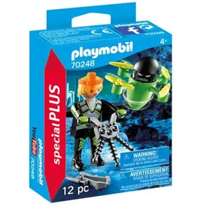 PLAYMOBIL SpecialPlus 70248 Agent avec drone pas cher