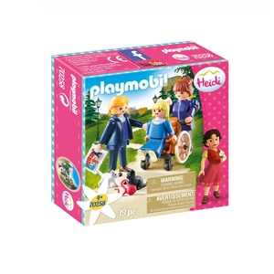 Playmobil Heidi 70258 Clara avec son père et Mlle Rottenmeier pas cher