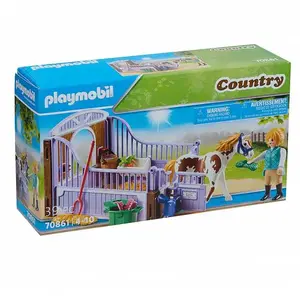 Comparateur de prix : PLAYMOBIL 70861 - Country Box Chevaux Avec Soigneuse
