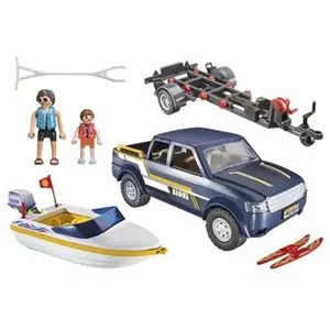 Playmobil Family Fun 70534 - Véhicule Tout-Terrain Et Bateau pas cher