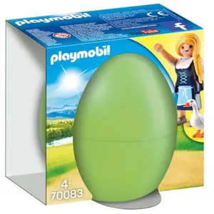 PLAYMOBIL - Les ufs de Pâques - Jeune fille avec oies pas cher