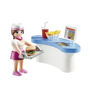 Playmobil Playmobil 70084 - Serveuse Avec Comptoir pas cher