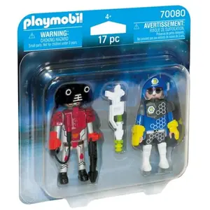 Playmobil Space 70080 Policier de l'espace et robot pas cher