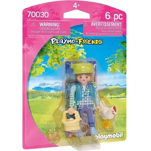 Playmobil Friends 70030 Fermière avec poule pas cher