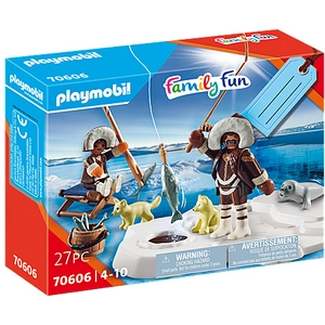 Non communiqué Playmobil Playmobil Family Fun 70606 - Coffret Cadeau - Pêcheurs Sur Glace pas cher