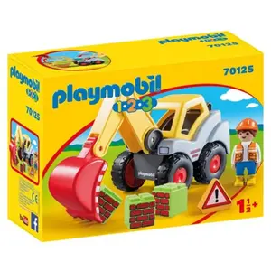 Playmobil 1.2.3 70125 Pelleteuse pas cher