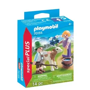 Playmobil Special Plus 70155 Enfants avec veau pas cher