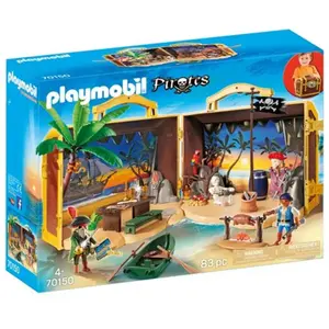 70150 Playmobil Coffre des pirates transportable pas cher