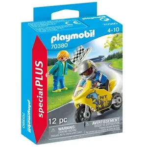 PLAYMOBIL Special Plus - Jongens Met Motor - 70380 pas cher