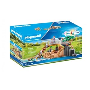 Comparateur de prix : Playmobil Le parc animalier 70343 Famille de lions avec végétation