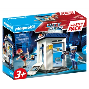 PLAYMOBIL - 70498 - Starter Pack Bureau de police pas cher