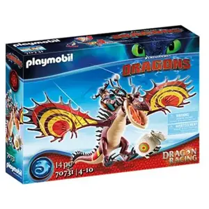 Playmobil DreamWorks Dragons © 70731 Dragon Racing Rustik et Krochefer pas cher