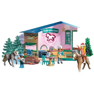 Playmobil 71952 Adventskalender: Weihnachtsbacken im Reitercafé pas cher