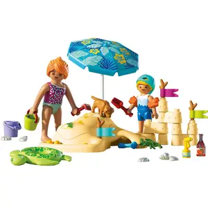 Playmobil Jeu De Construction Familial à La Plage pas cher