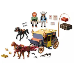 Playmobil Jeu De Construction De Diligence Du Far West pas cher