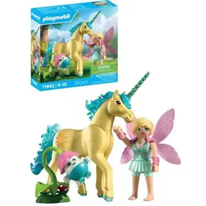PLAYMOBIL Licorne à collectionner - Fleurs de soleil avec fée pas cher