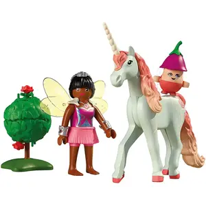 Playmobil Licorne Ciel Rose Avec Fee (71841, Playmobil Princess Magic) pas cher
