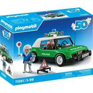 PLAYMOBIL Action Heroes - 50 Year Anniversary Klassieke Politie auto - 71591 pas cher