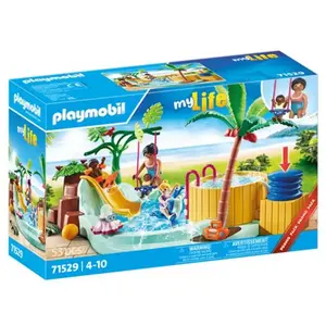 Playmobil MyLife 71529 Vacanciers avec piscine et bain à bulles pas cher