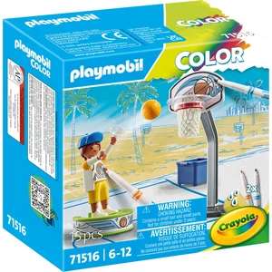 PLAYMOBIL Skater avec ballon de basket pas cher