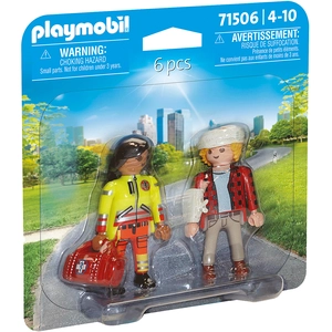 Playmobil 71506 Secouriste avec blessé pas cher
