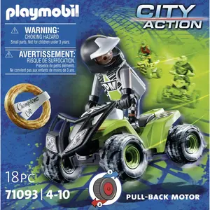 PLAYMOBIL City Action Racers Speed Quad - 71093 pas cher