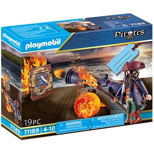 Comparateur de prix : Playmobil Playmobil Pirates 71189 - Set Cadeau Pirate Et Canon De Feu