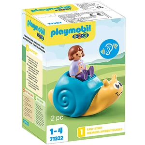Playmobil 1.2.3 71322 Enfant avec escargot à bascule 1.2.3 pas cher