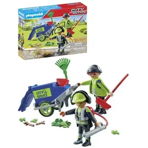 Playmobil Playmobil City Action 71434 - Agents D'entretien Voirie Avec Équipement pas cher