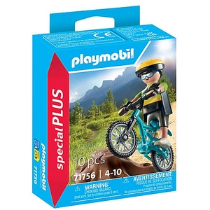 Playmobil Special Plus 71756 Cycliste avec VTT et souche d'arbre pas cher