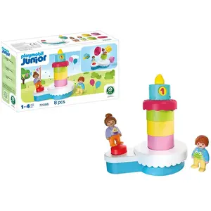 PLAYMOBIL Junior 72086 Gâteau d'anniversaire 8 pièces Dès 1 an