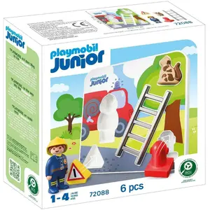 Playmobil Junior 72088 - Puzzle sur les pompiers