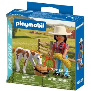 Playmobil 72026 DuoPack Reiterin mit Fohlen pas cher