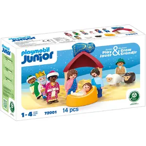 Playmobil 72001 JUNIOR : La crèche de Noel  Playmobil junior pas cher
