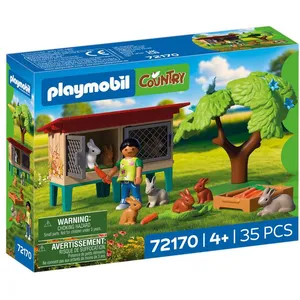 PLAYMOBIL Country 72170 Clapier à lapins et accessoires